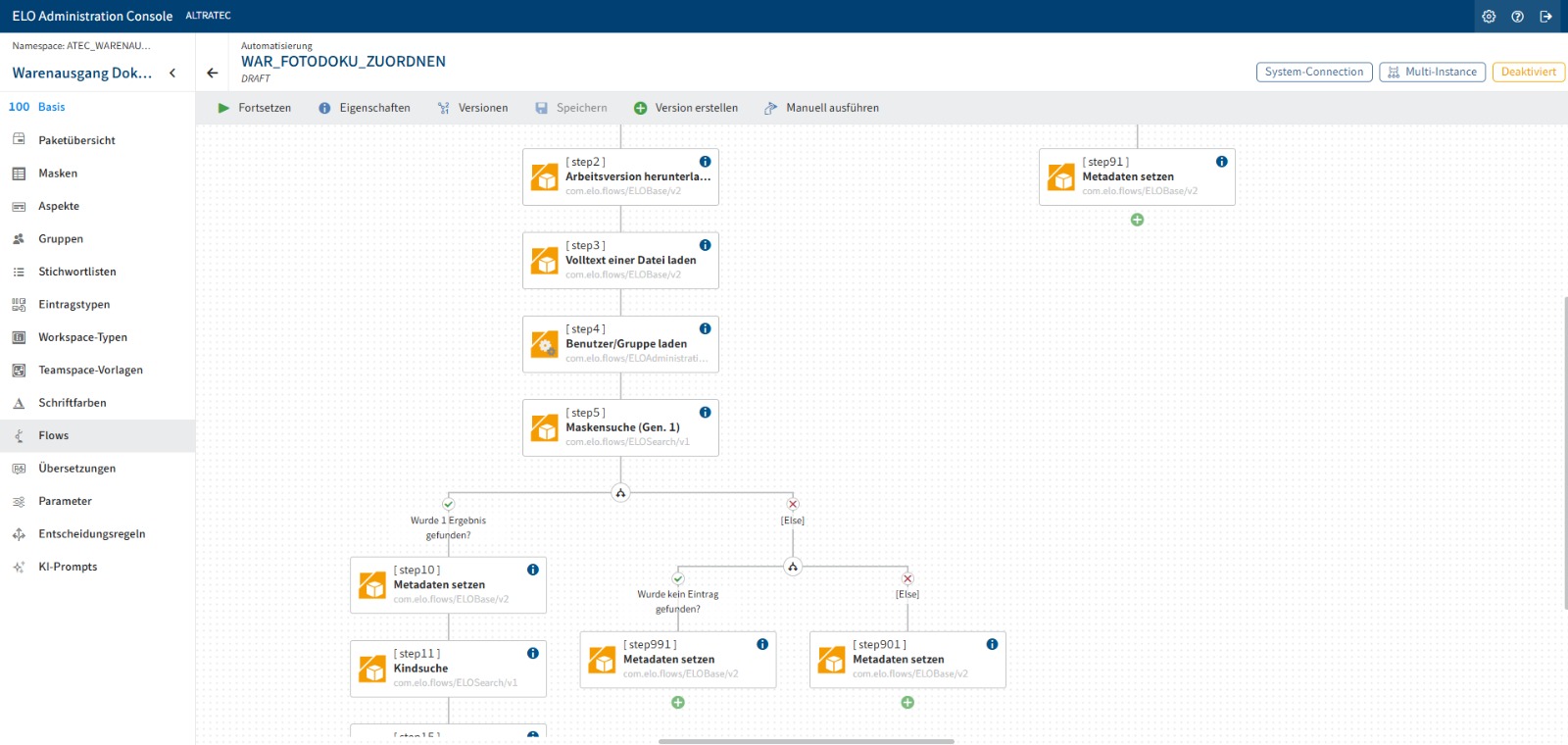 ELO Workflow-Automatisierung Flows — Webect