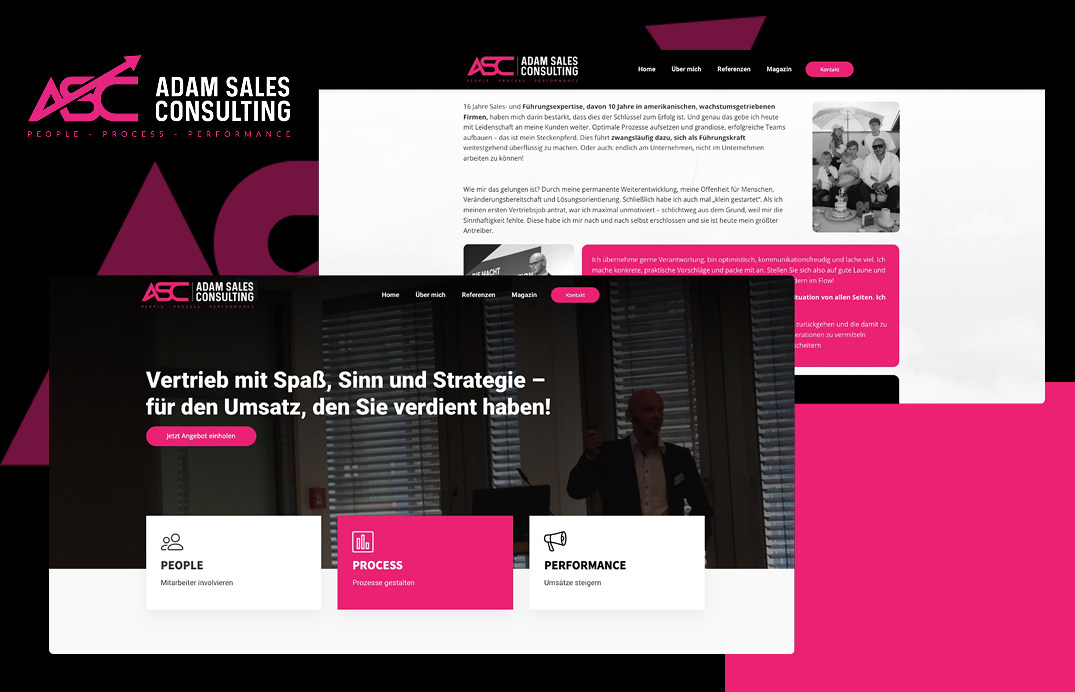 Digitale Präsenz mit Wirkung – Website & Leadformular für Sales Consulting