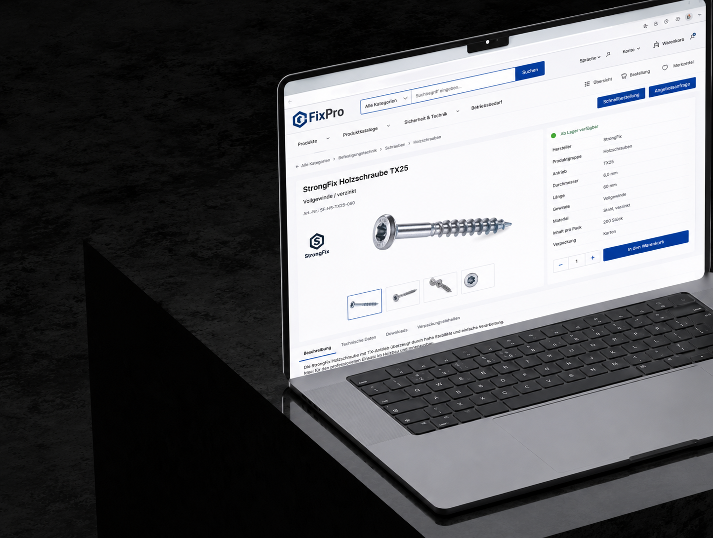 DXP-Plattform für den deutschen Mittelstand – B2B-Bestellportal mit Produktkatalog