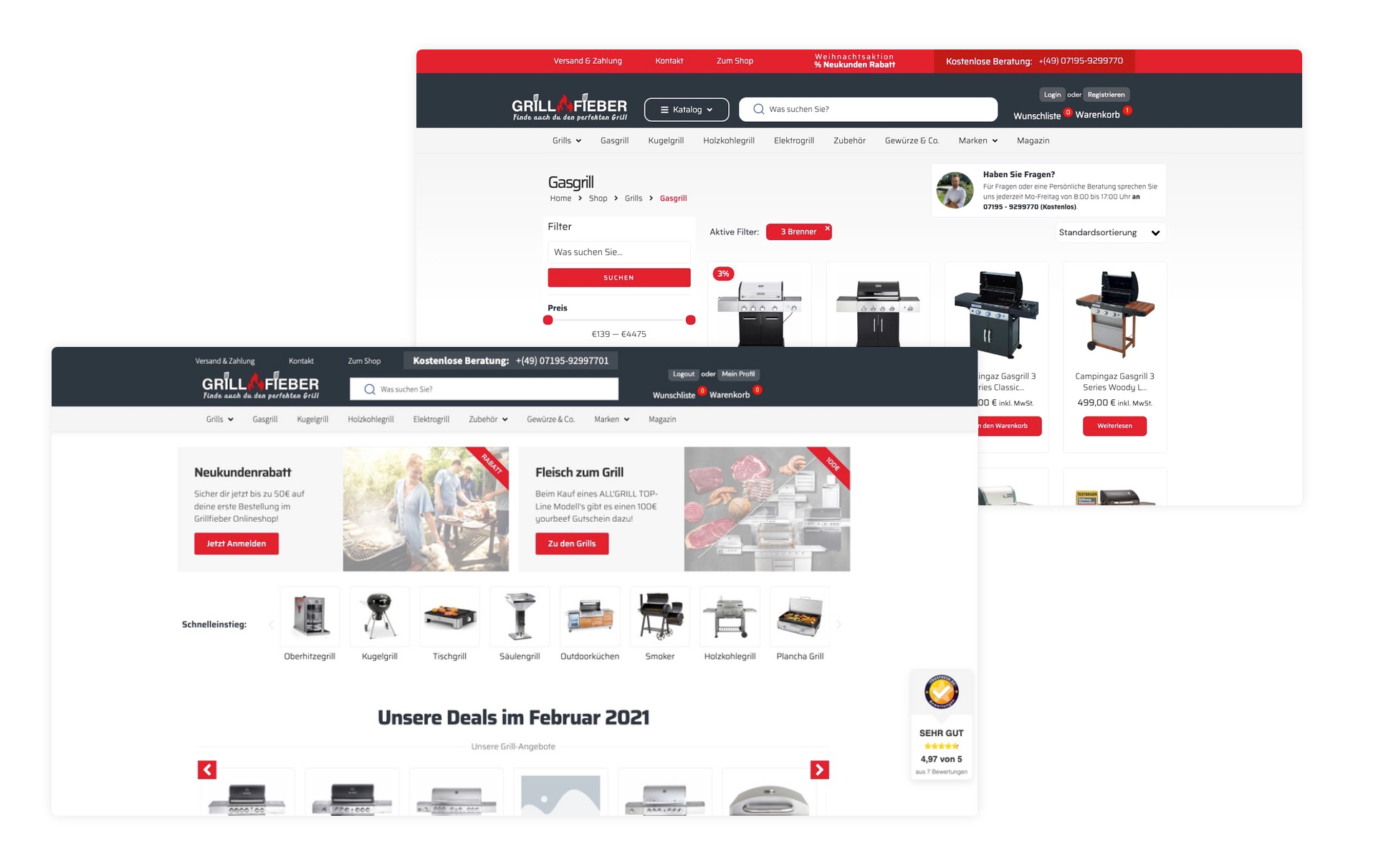 Shopware 6 trifft BBQ – inspirierender Online-Shop für Grill- und Outdoorfans