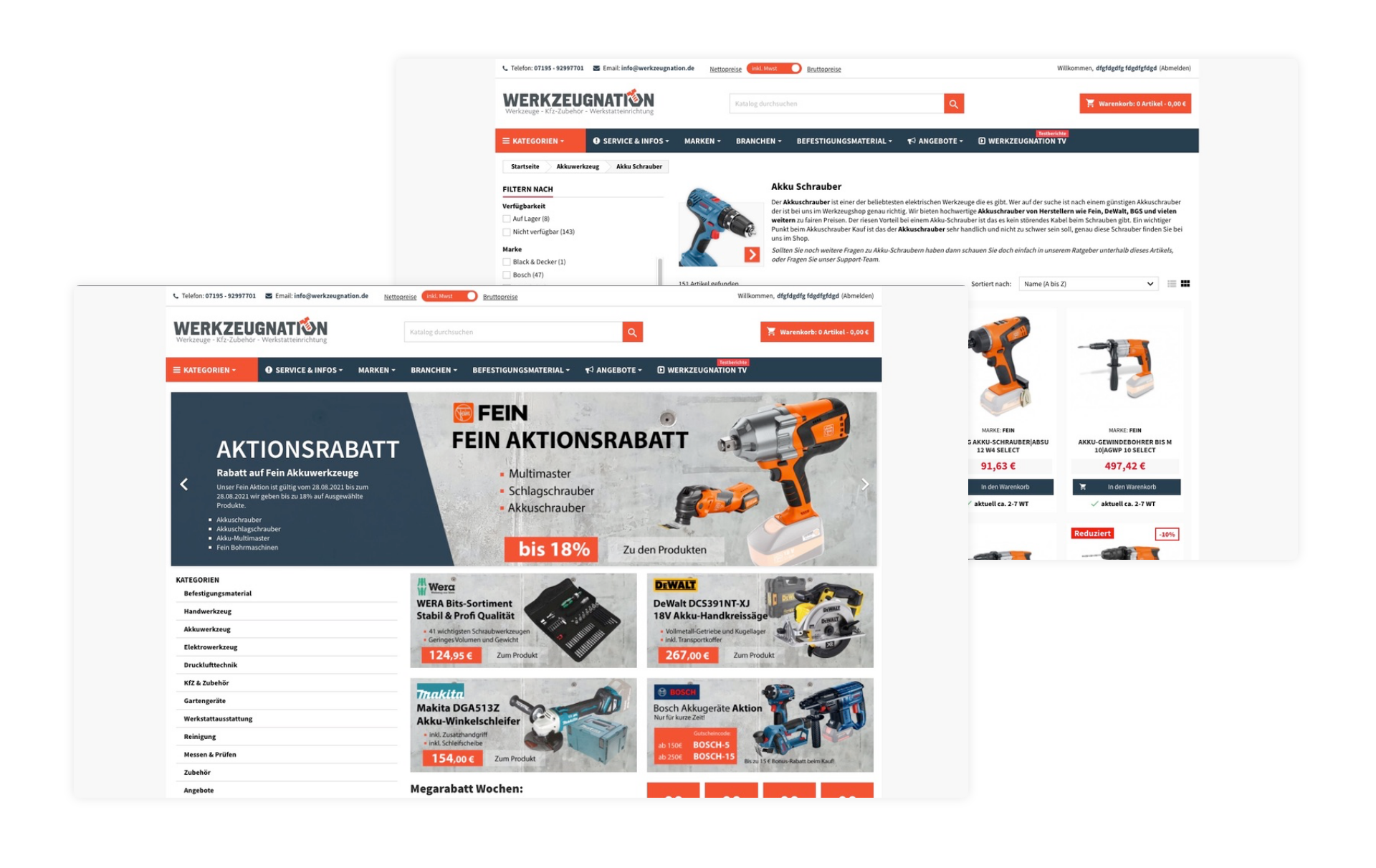 Transparenz, die verkauft – B2B-Webshop für Werkzeuge mit Payment API