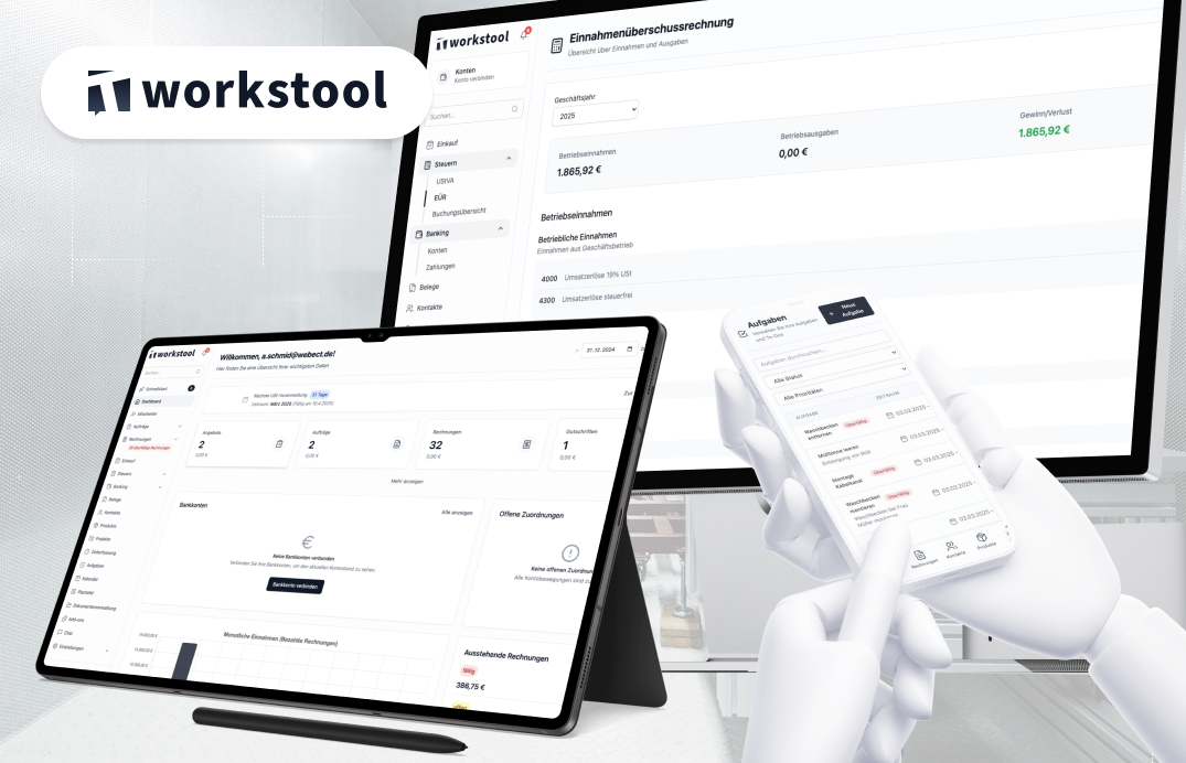 workstool Projektmanagement Dashboard